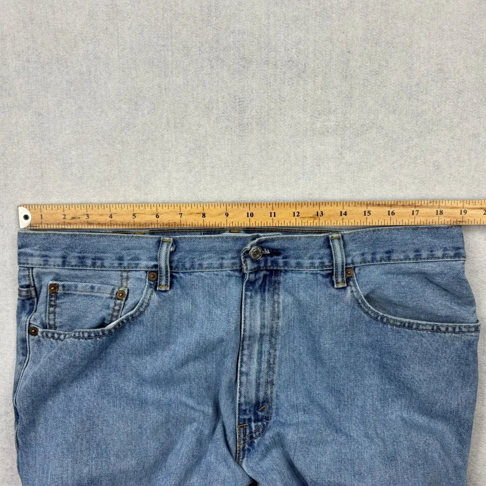 Levis Jeans Mens 38x30 Light Wash Relaxed Fit Tapered Leg 100 Cotton Denim Pants